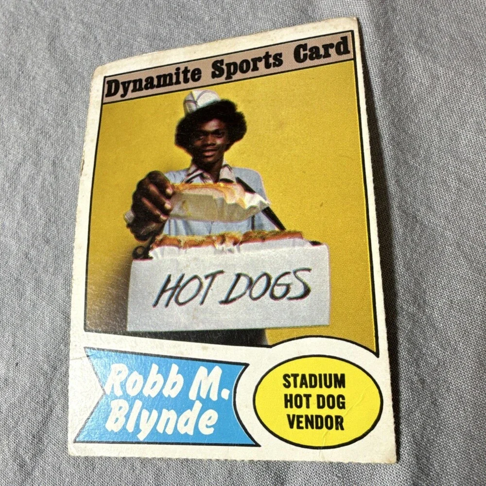 Dynamite Robb M. Blynde Baseball Sports Trading Card Stadium Hot Dog Vendor